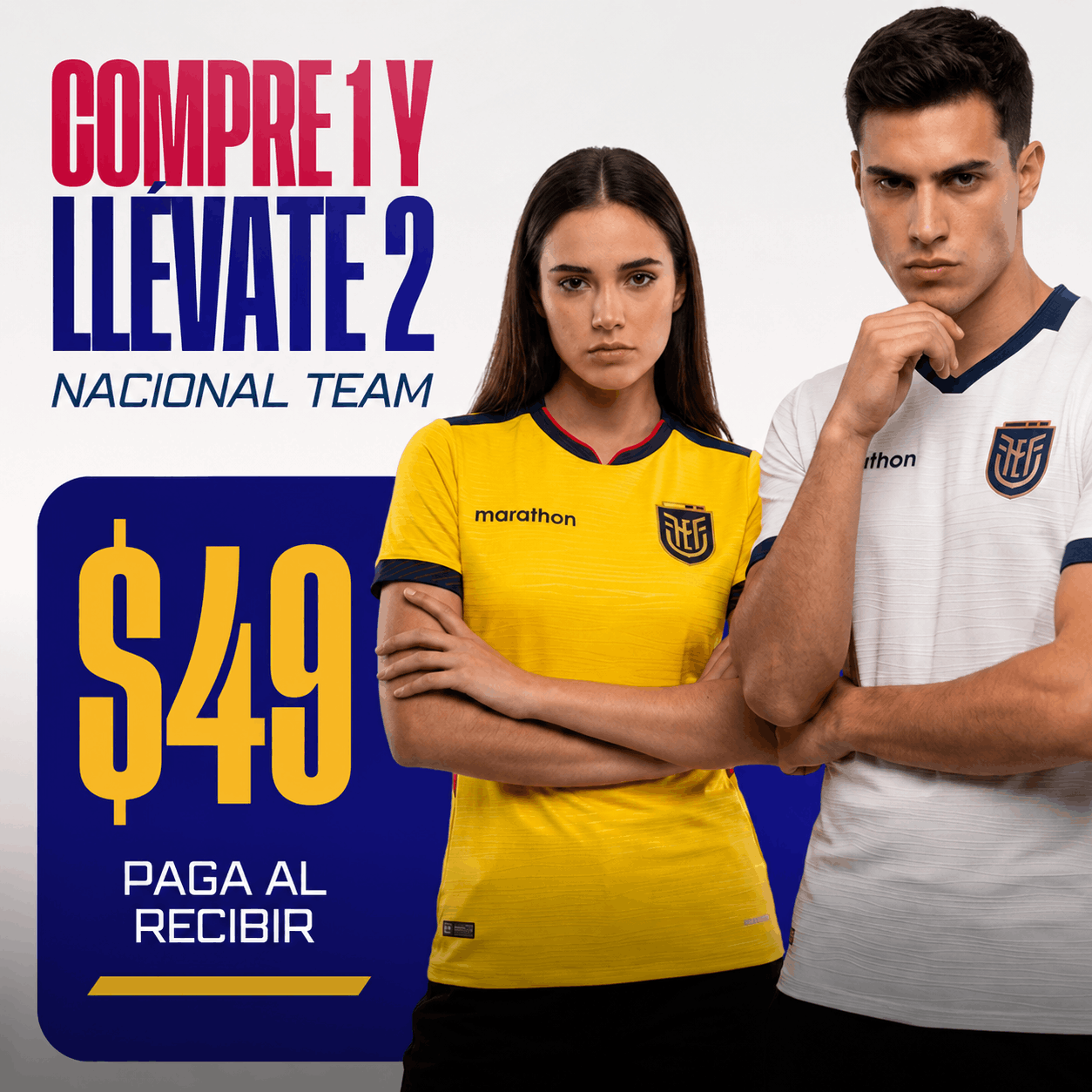 Camiseta Oficial de Ecuador Copa 2026 - Compra 1 y llévate 2